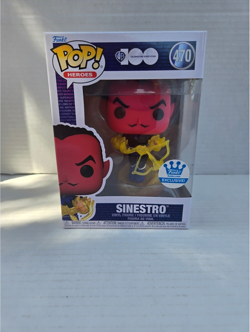 Funko Pop! Heroes Sinestro Vinyl Figure #470 - Collectible Figure - Very Good
